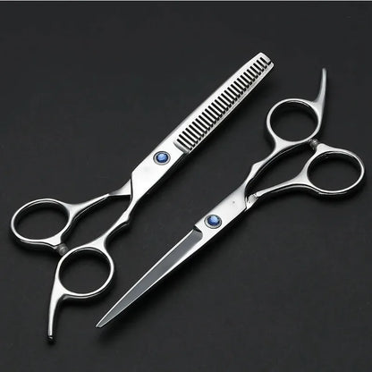 Professionelles Haarschneideset zum Schneiden und Ausdünnen von Haar, hochpräziser Edelstahl