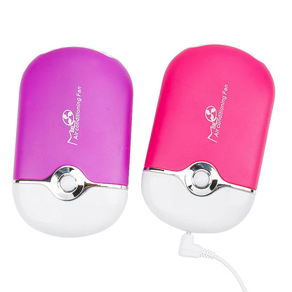 Mini Ventilador USB Portátil para Secado de Pestañas y Esmalte de Uñas