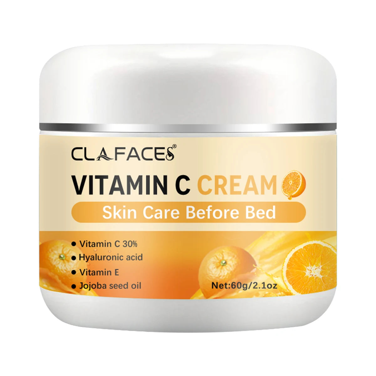 Crema Facial Retinol y Vitamina C – Antiarrugas, Hidratante y Aclarante con Ácido Hialurónico