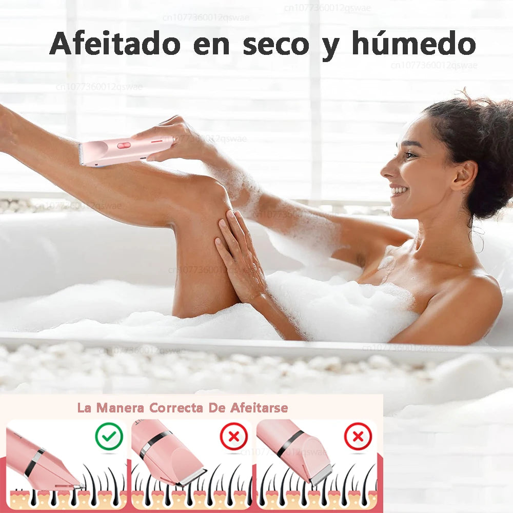 Afeitadora Eléctrica Corporal Doble Cabezal