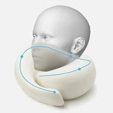 Almohada de viaje cervical de espuma viscoelástica