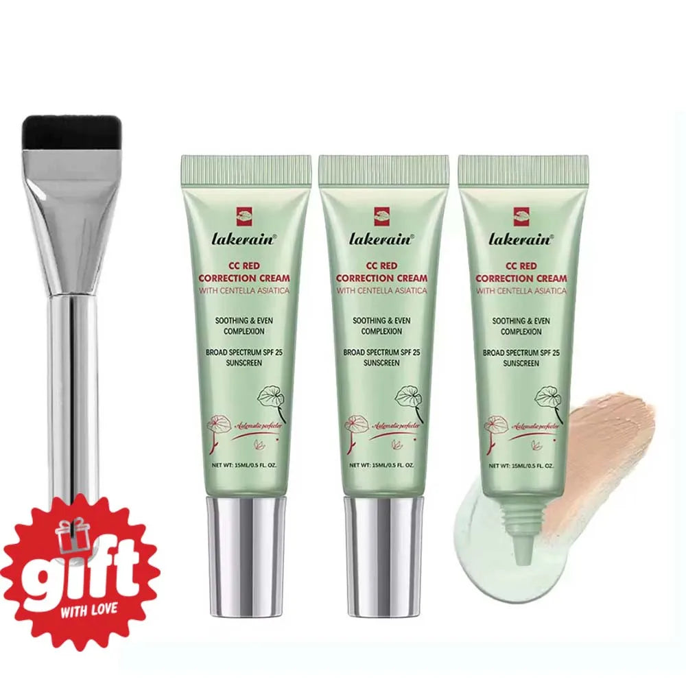 CC Cream con Cambio de Color y 3 Brochas Gratis – Base Líquida de Larga Duración 15ml