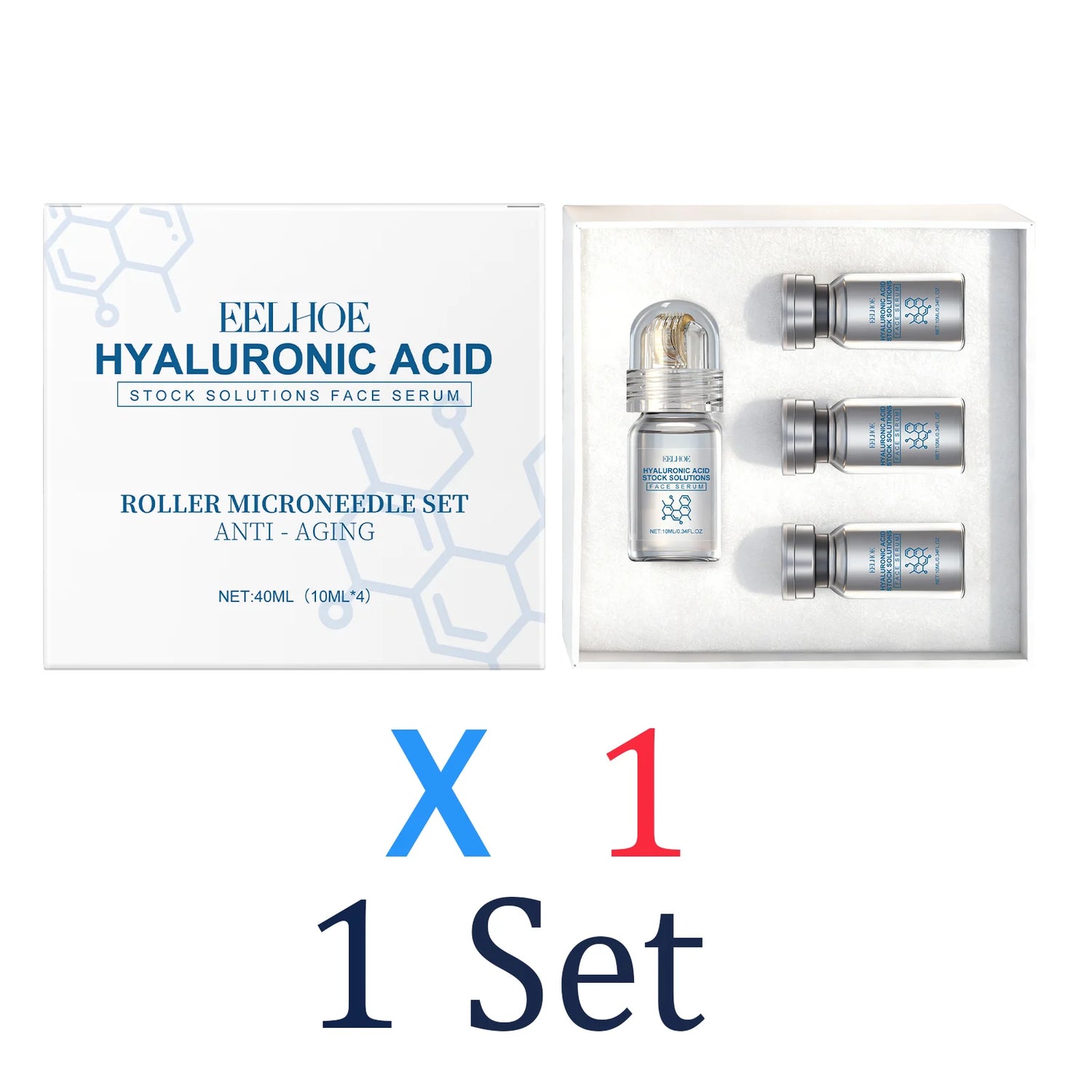 Set Sérum con Microagujas y Niacinamida 40ml – Hidratante y Reparador de Barrera Cutánea