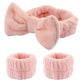 Set spa de diadema y muñequeras de microfibra