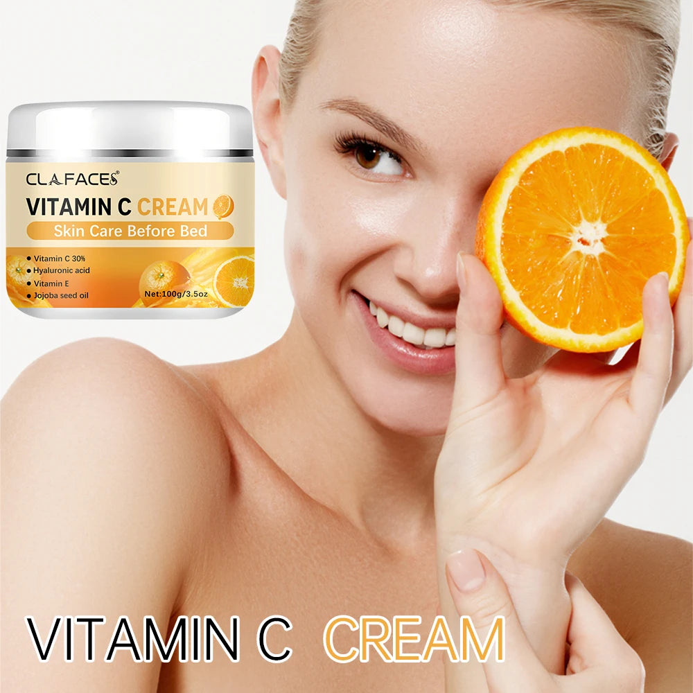 Crema Facial Retinol y Vitamina C – Antiarrugas, Hidratante y Aclarante con Ácido Hialurónico