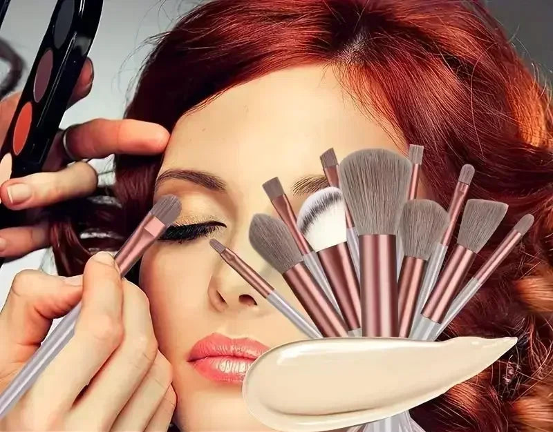 Professionelles Make-up-Pinselset, weich und dicht für Grundierung, Puder, Augen und zum Verblenden