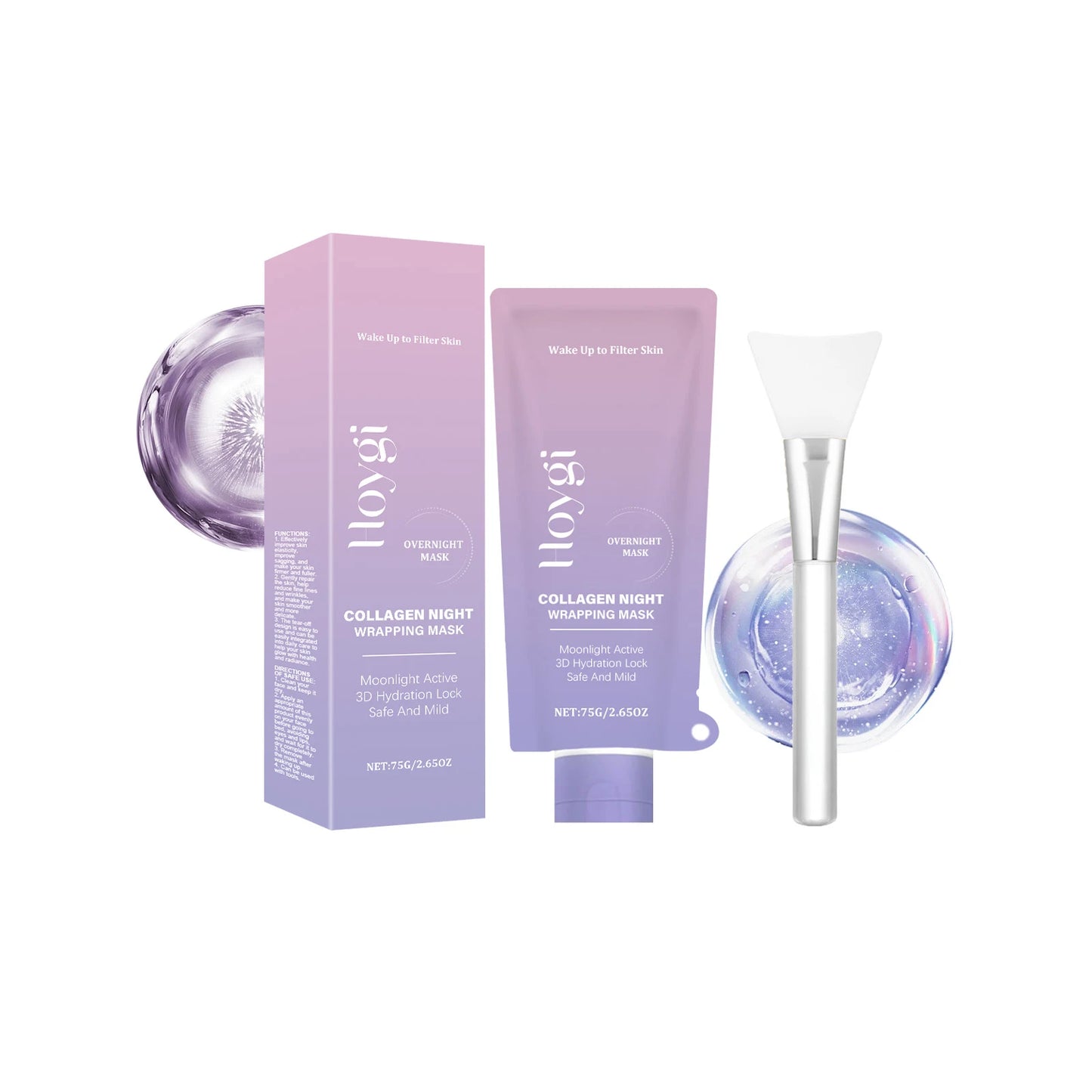 Máscara Facial Peel-Off de Colágeno Coreana – Efecto Glass Skin, Poros Limpios y Piel Firme