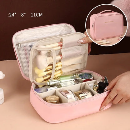 Neceser de Viaje de Lujo en Piel Sintética – Gran Capacidad y Diseño Elegante
