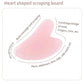 Kit de masaje facial: rodillo doble y gua sha de corazón