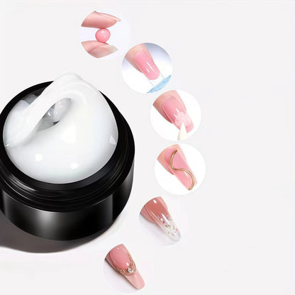 Gel de Uñas 3D Escultórico (Capa Dura No Pegajosa para Diseños en Relieve, Lazos y Nail Art)