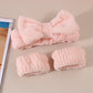 Set spa de diadema y muñequeras de microfibra