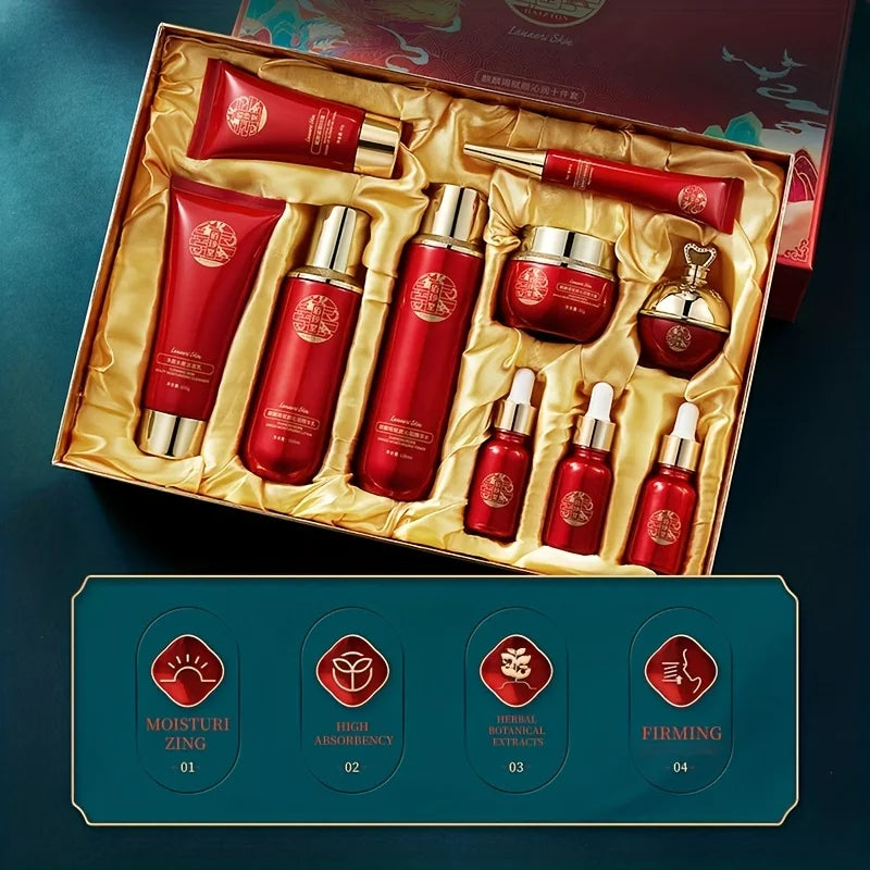 Set de Skincare Herbal 10 Piezas – Hidratación Profunda con Extractos Botánicos