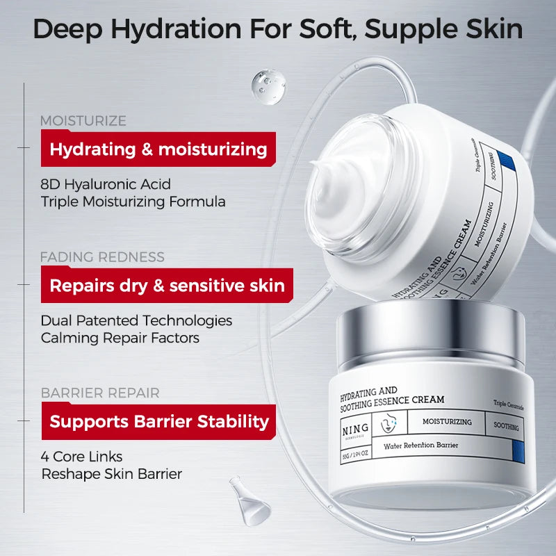 Set de Skincare Coreano Tónico + Loción + Crema – Ácido Hialurónico 8D y Cerámidas para Hidratación y Barrera Cutánea