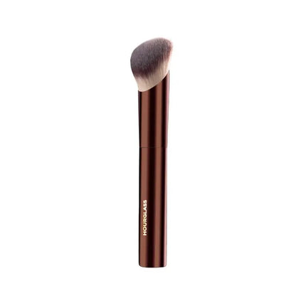 Brocha de Maquillaje Profesional para Base - Estilo Ambient Soft Glow (Pelo Sintético Suave y Mango Metálico)