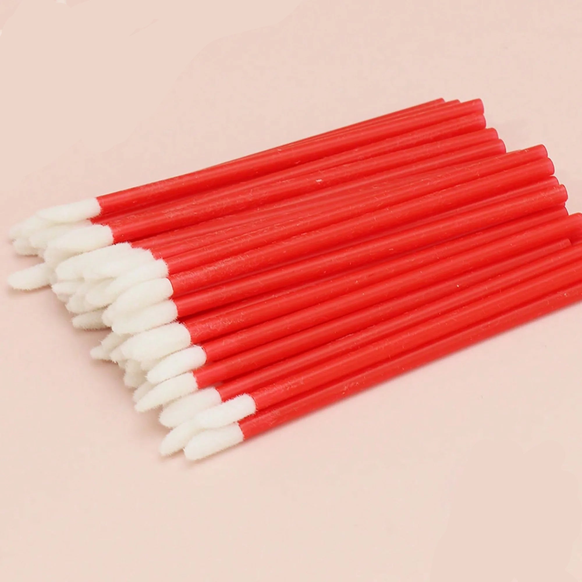 50-Pack Disposable Eyelash and Eyebrow Brushes with Crystal Handle (Makeup Spoolies)