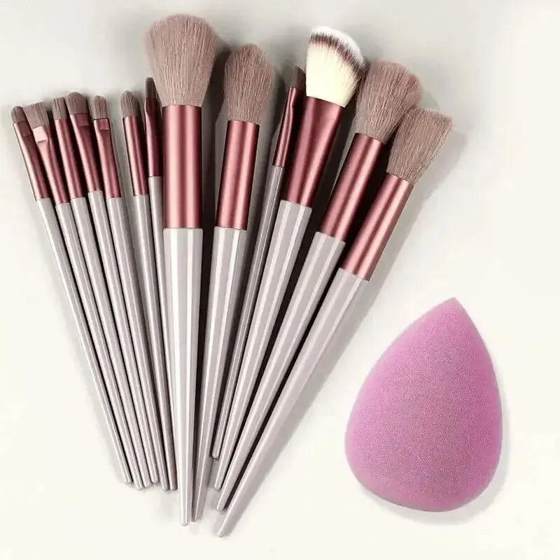Professionelles Make-up-Pinselset, weich und dicht für Grundierung, Puder, Augen und zum Verblenden