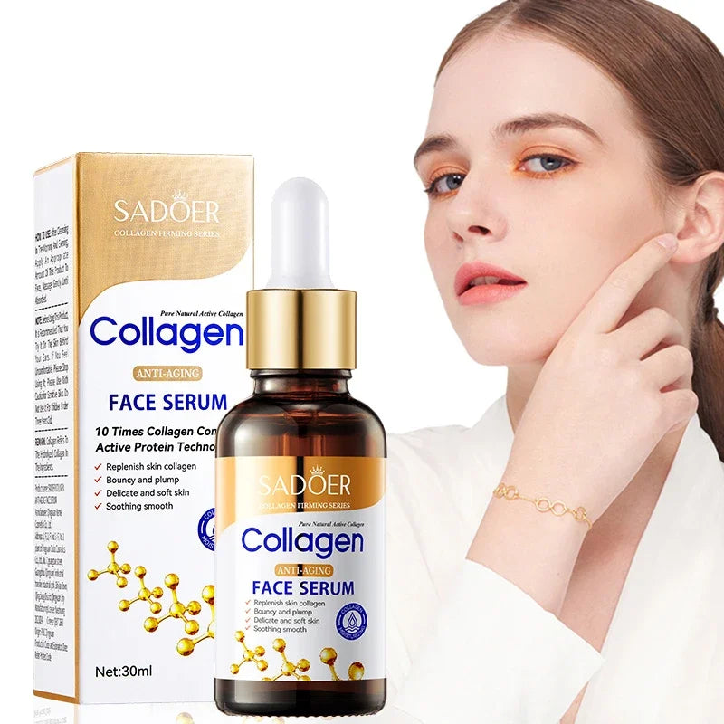 Set de 3 Sérums Faciales de Colágeno SADOER – Reafirmante, Nutritivo e Hidratante