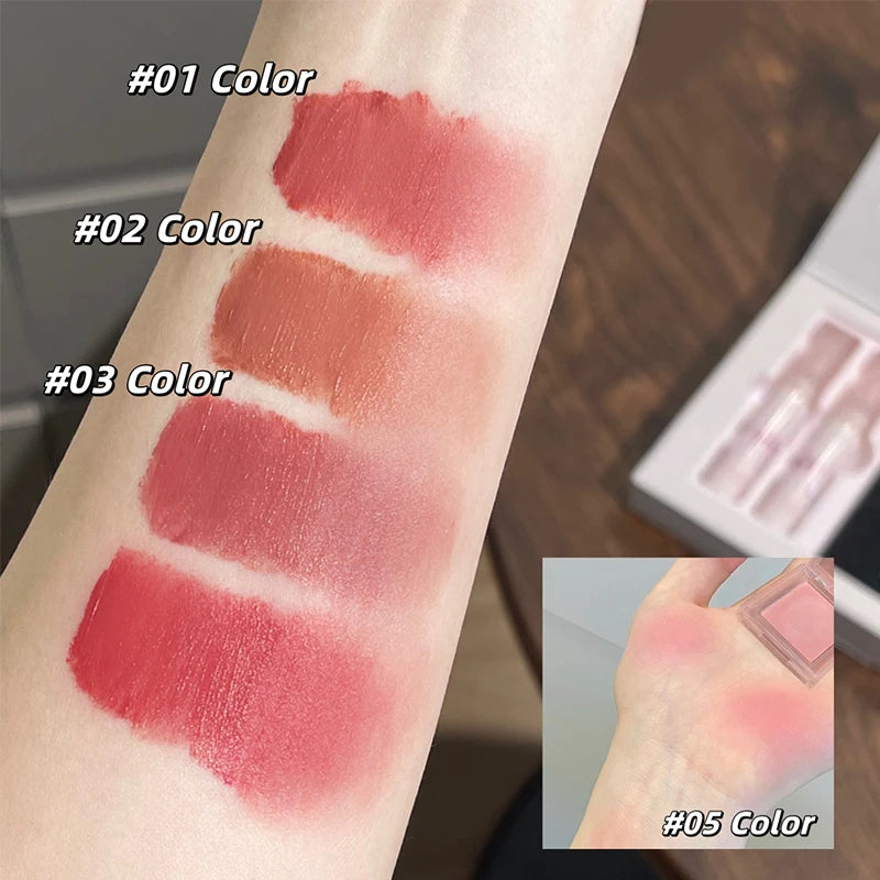 Set de Maquillaje ART VALUE – Labiales Mate Aterciopelados, Blush y Collar de Regalo