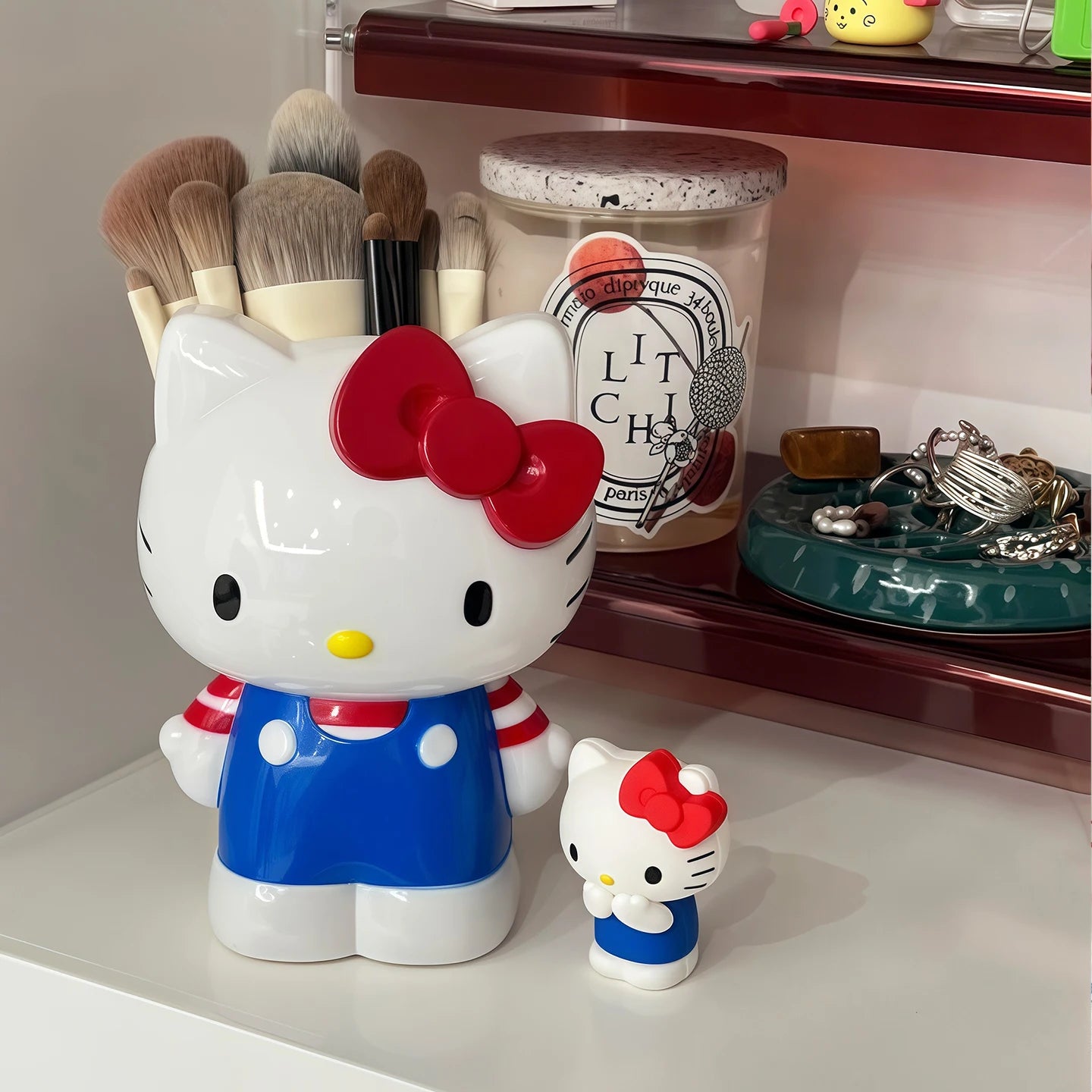 Portalápices Hello Kitty de PVC – Organizador de Escritorio Creativo y Decorativo