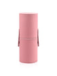 Set de 15 brochas de maquillaje rosas con bote