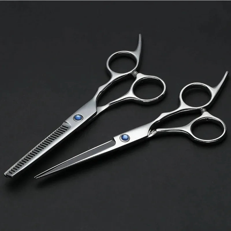 Professional Hair Cutting and Thinning Scissors Set, High-Precision Stainless Steel