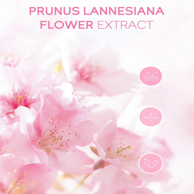 Kit de Skincare Coreano Sakura LAIKOU – Set Facial Completo con Máscara de Ojos y Labios