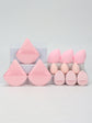 Set de 12 esponjas y borlas de maquillaje