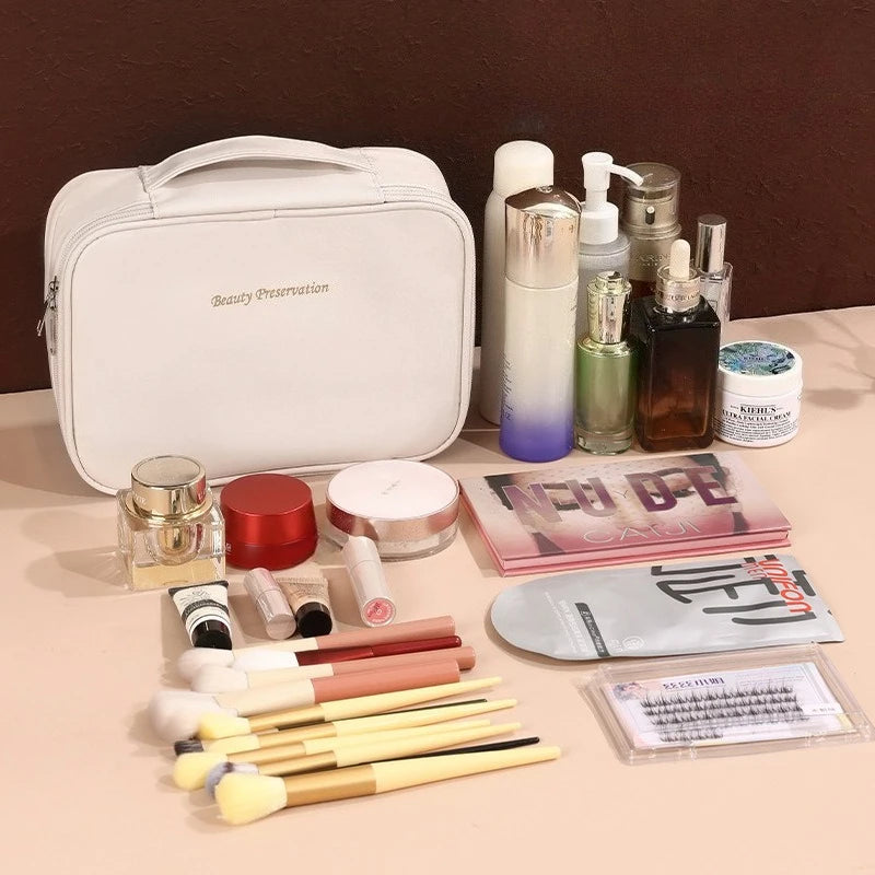Neceser de Viaje de Lujo en Piel Sintética – Gran Capacidad y Diseño Elegante