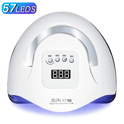 Lámpara de uñas de 81 LED con sensor automático