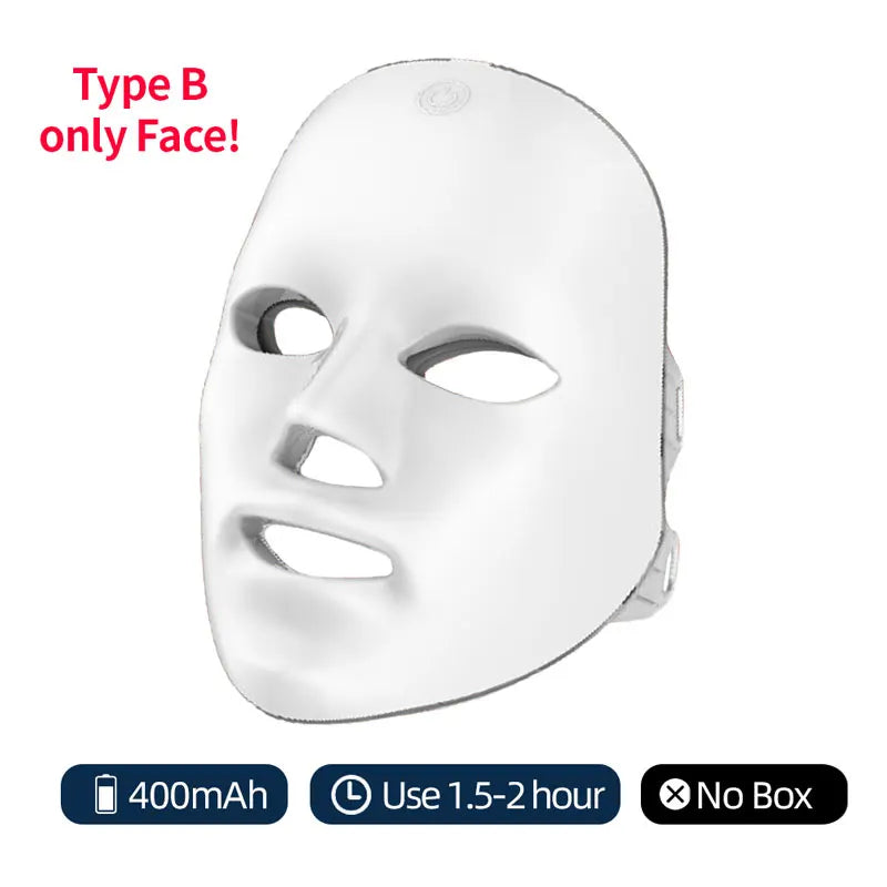 Máscara LED Facial de 7 Colores