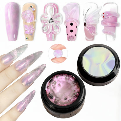 Gel de Uñas 3D Escultórico (Capa Dura No Pegajosa para Diseños en Relieve, Lazos y Nail Art)