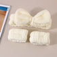 Set spa de diadema y muñequeras de microfibra