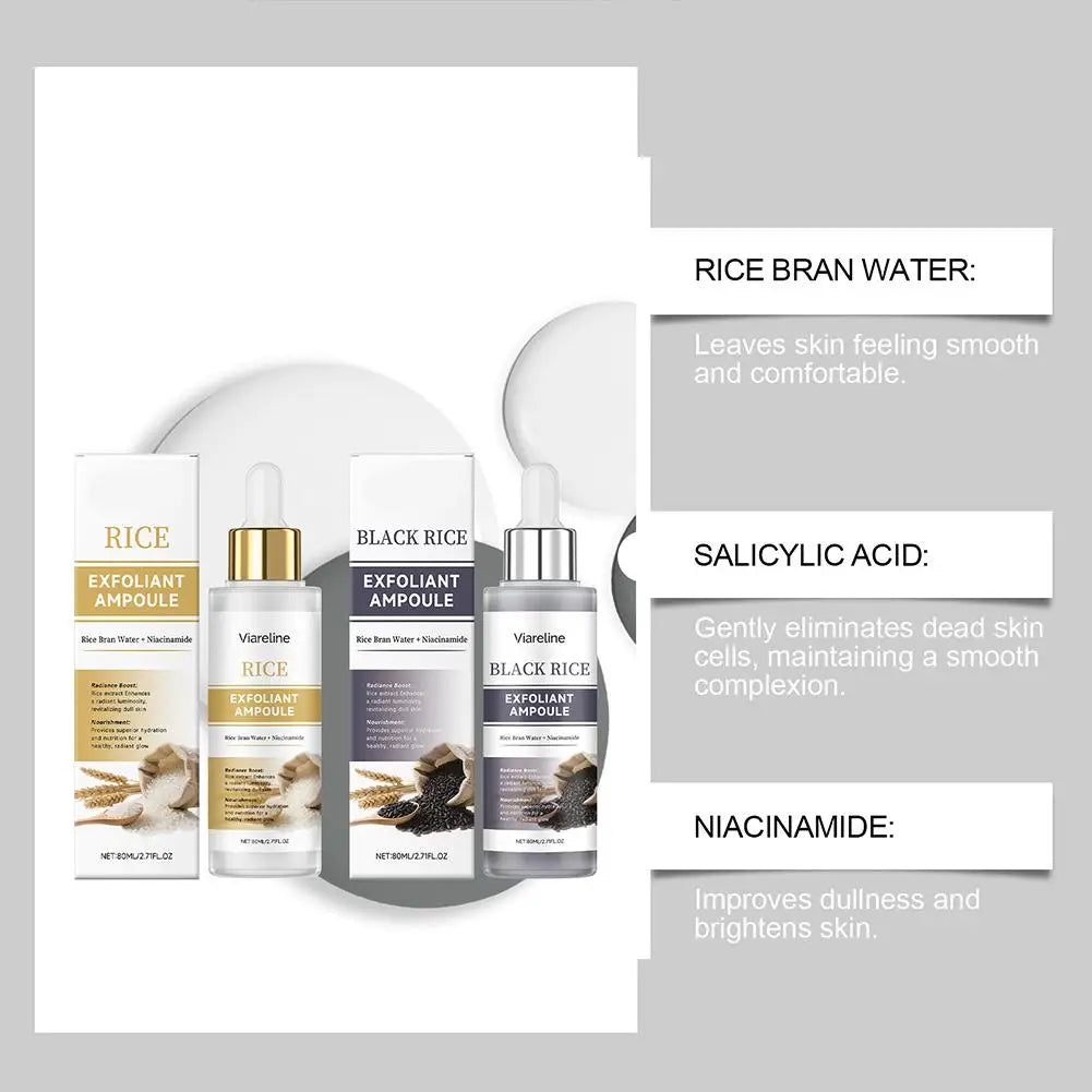 Sérum Exfoliante de Arroz Negro y Blanco con Ácido Hialurónico
