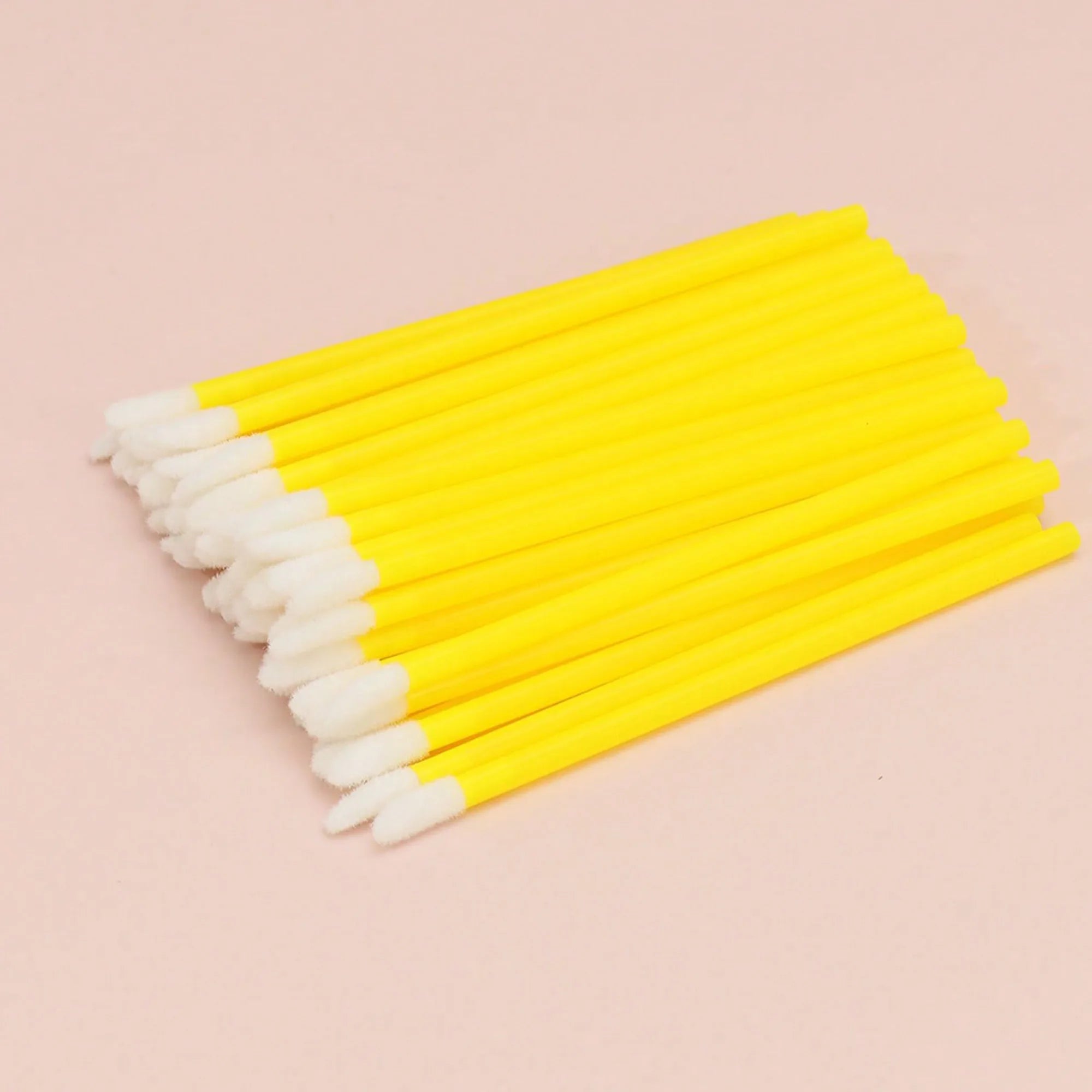 50-Pack Disposable Eyelash and Eyebrow Brushes with Crystal Handle (Makeup Spoolies)