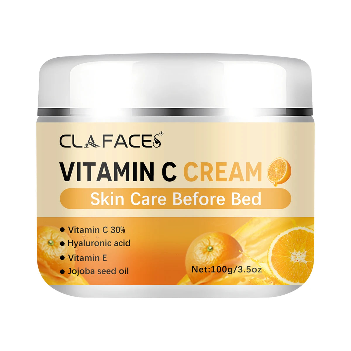 Crema Facial Retinol y Vitamina C – Antiarrugas, Hidratante y Aclarante con Ácido Hialurónico
