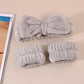 Set spa de diadema y muñequeras de microfibra