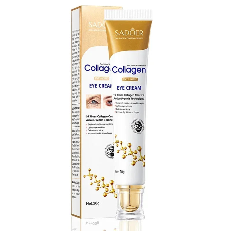 Crema Contorno de Ojos de Colágeno SADOER – Antiojeras, Reafirmante e Hidratante