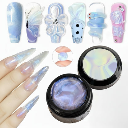 Gel de Uñas 3D Escultórico (Capa Dura No Pegajosa para Diseños en Relieve, Lazos y Nail Art)