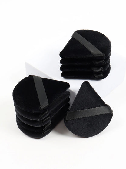 Soft Velvet Triangular Makeup Sponges for Powder and Facial Application (Lot)