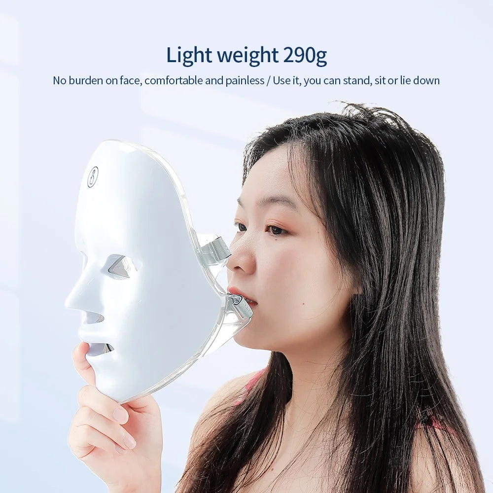 Máscara LED Facial de 7 Colores