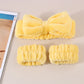 Set spa de diadema y muñequeras de microfibra