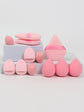 Set de 12 esponjas y borlas de maquillaje