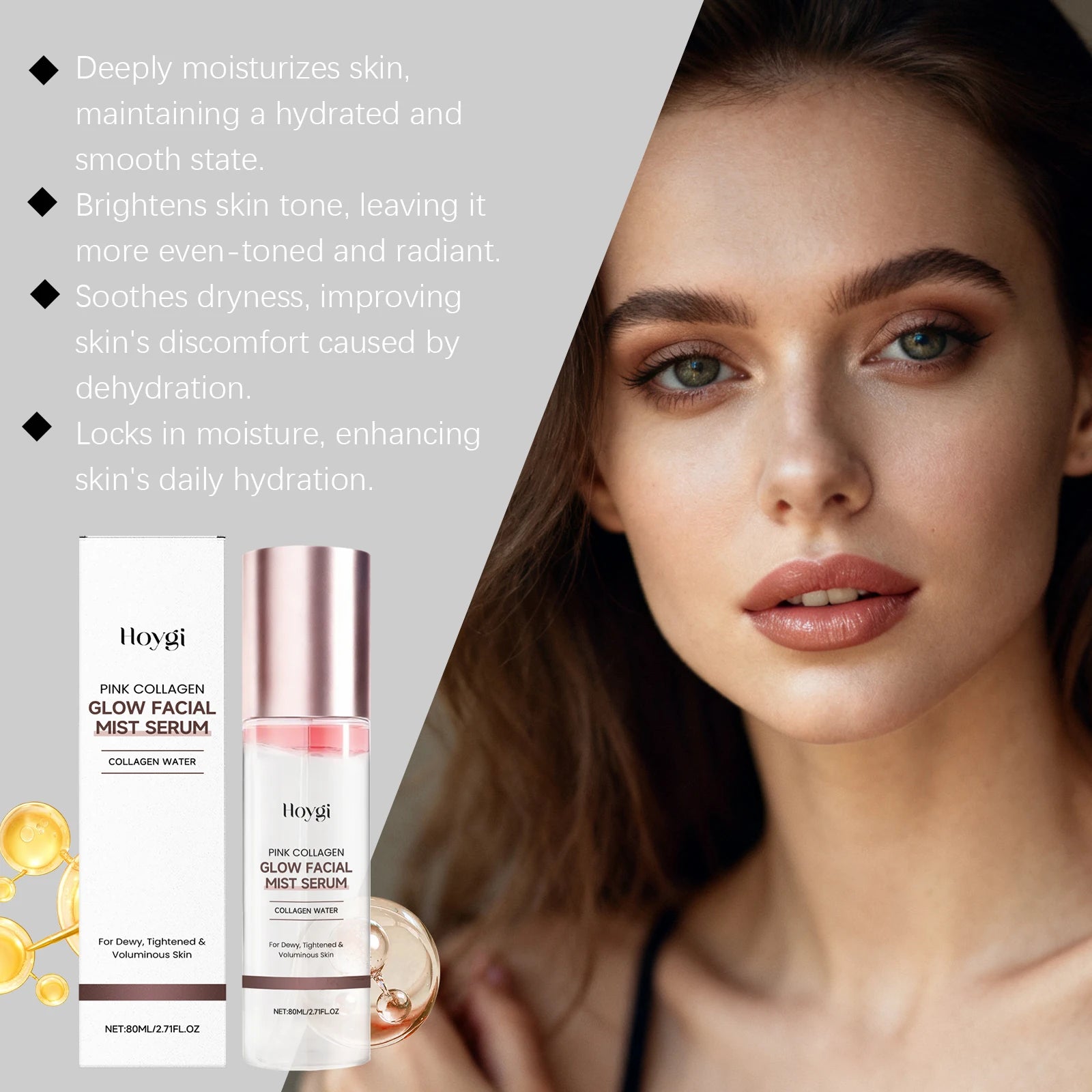 Bruma Hidratante Facial 80ml – Hidratación Profunda para Piel Seca y Sensible
