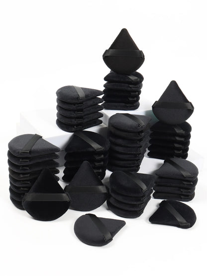 Soft Velvet Triangular Makeup Sponges for Powder and Facial Application (Lot)