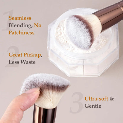 Set de 20 Brochas de Maquillaje con Estuche – Kit Profesional Multifunción con 2 Esponjas