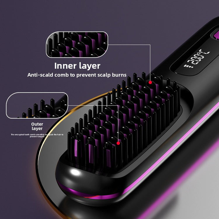 Plancha de pelo inalámbrica con pantalla LCD - vista 2