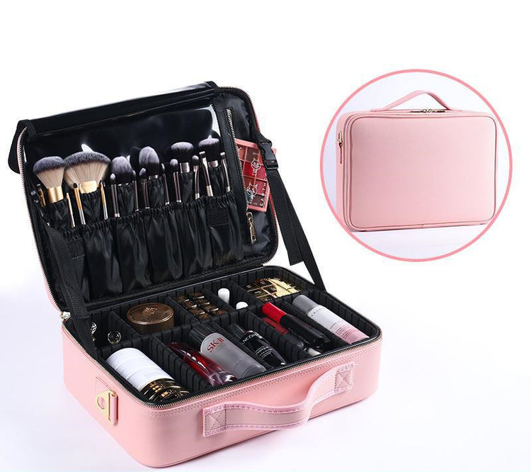 Interior del Neceser de Maquillaje con Compartimentos