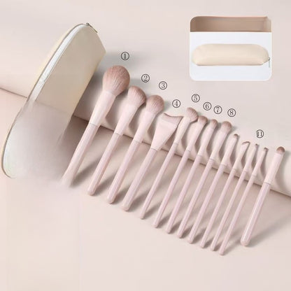 Set de Brochas de Maquillaje de Viaje con Estuche